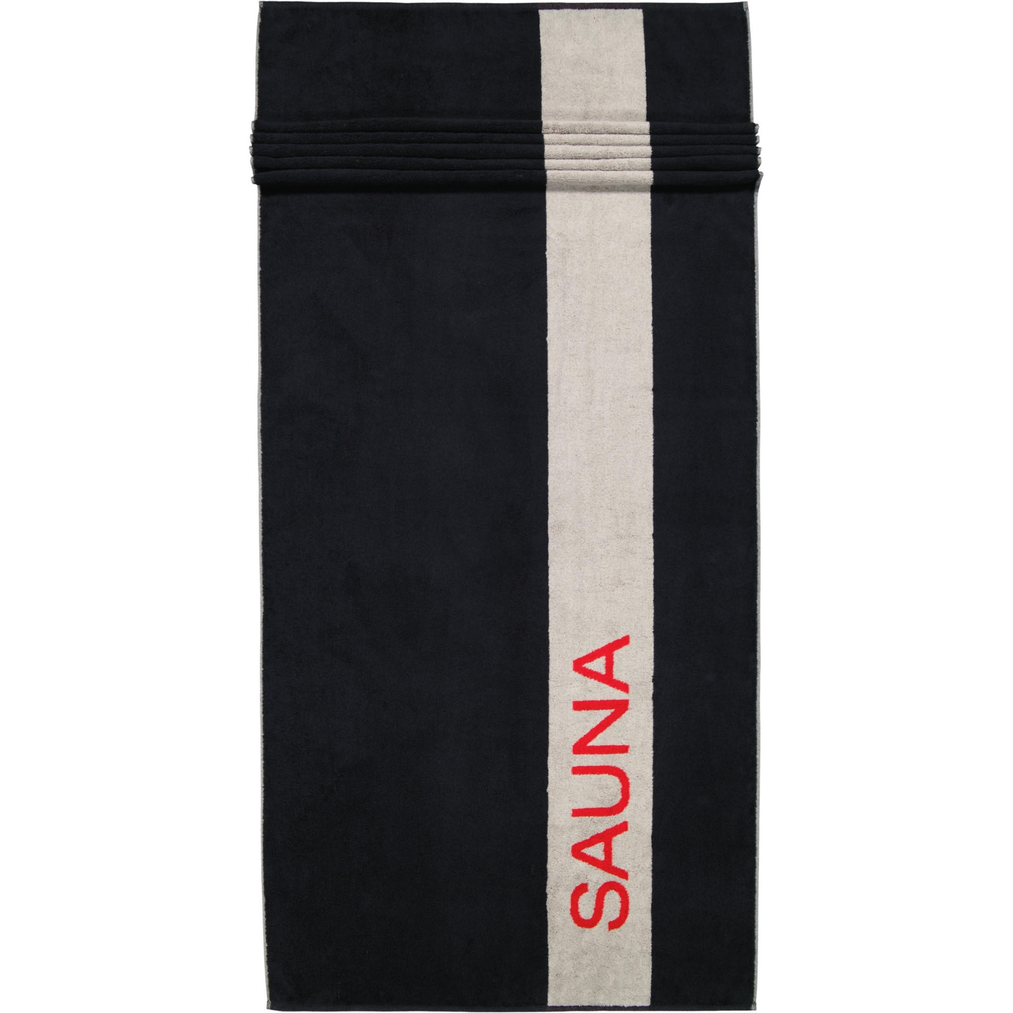 SAUNATÜCHER SAUNA 6238 LAVA - 97 - Schwarz, Textil (80/200cm) - Cawoe