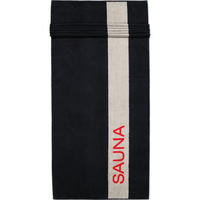 SAUNATÜCHER SAUNA 6238 LAVA - 97 - Schwarz, Textil (80/200cm) - Cawoe