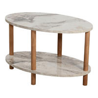 COUCHTISCH Højreby 70/44/43 cm - Creme/Naturfarben, Holz/Holzwerkstoff (70/44/43cm) - [en.casa]