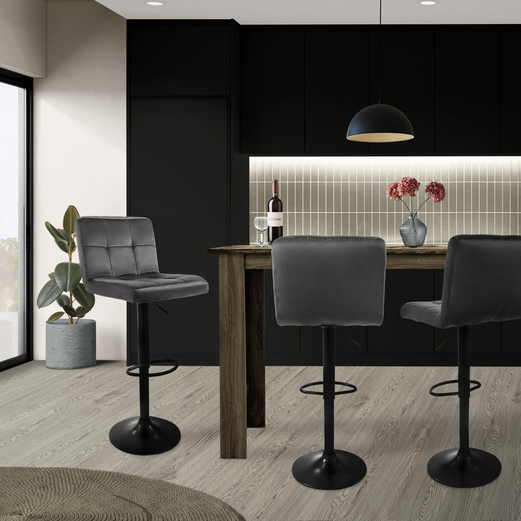 Thumbnail - Ml-Design Barhocker, Grau, Metall, 50x112x45 cm, Esszimmer, Barmöbel, Barhocker
