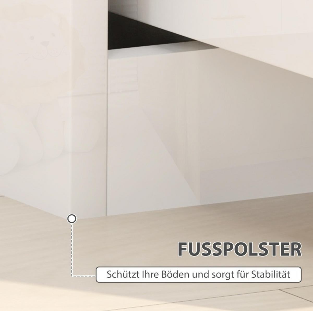 NACHTTISCH 40/48/40 cm Weiß aus Holz mit 2 Schubladen - Weiß, Holzwerkstoff (40/48/40cm) - OKMYHOME