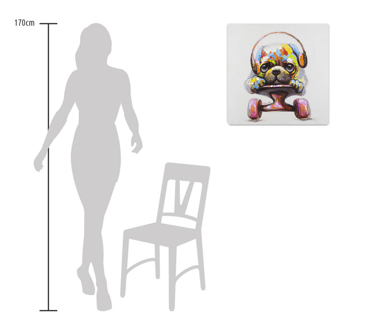 ACRYLBILD HANDGEMALT 60/60 cm - Multicolor, Holz/Textil (60/60cm) - KUNSTLOFT