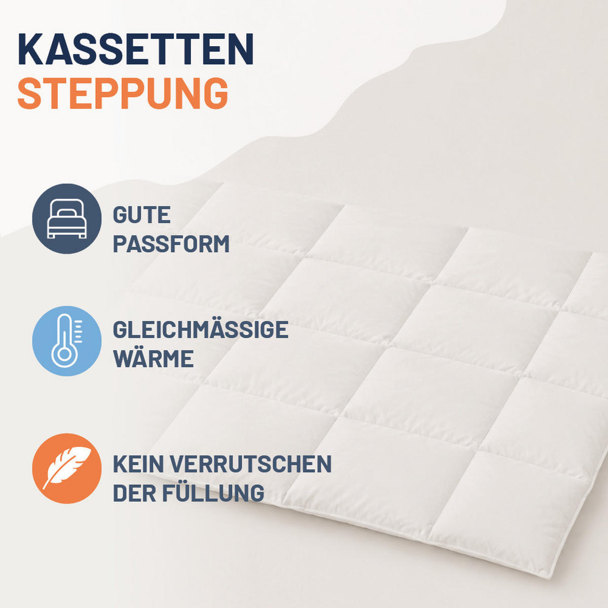 DAUNENDECKE 200x220 Extra Warm, LUXUS Winterdecke extra warm 100% Daune - Weiß, Textil (200/220cm) - casimum