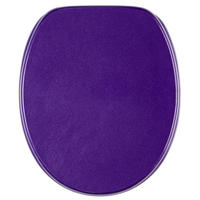 WC-SITZ mit Absenkautomatik Glitzer Lila - Violett, Holzwerkstoff (38/6/47cm) - Sanilo