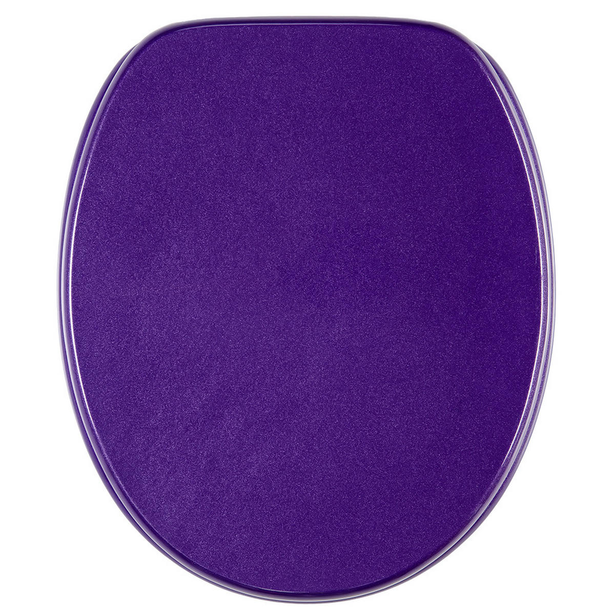 WC-SITZ mit Absenkautomatik Glitzer Lila - Violett, Holzwerkstoff (38/6/47cm) - Sanilo