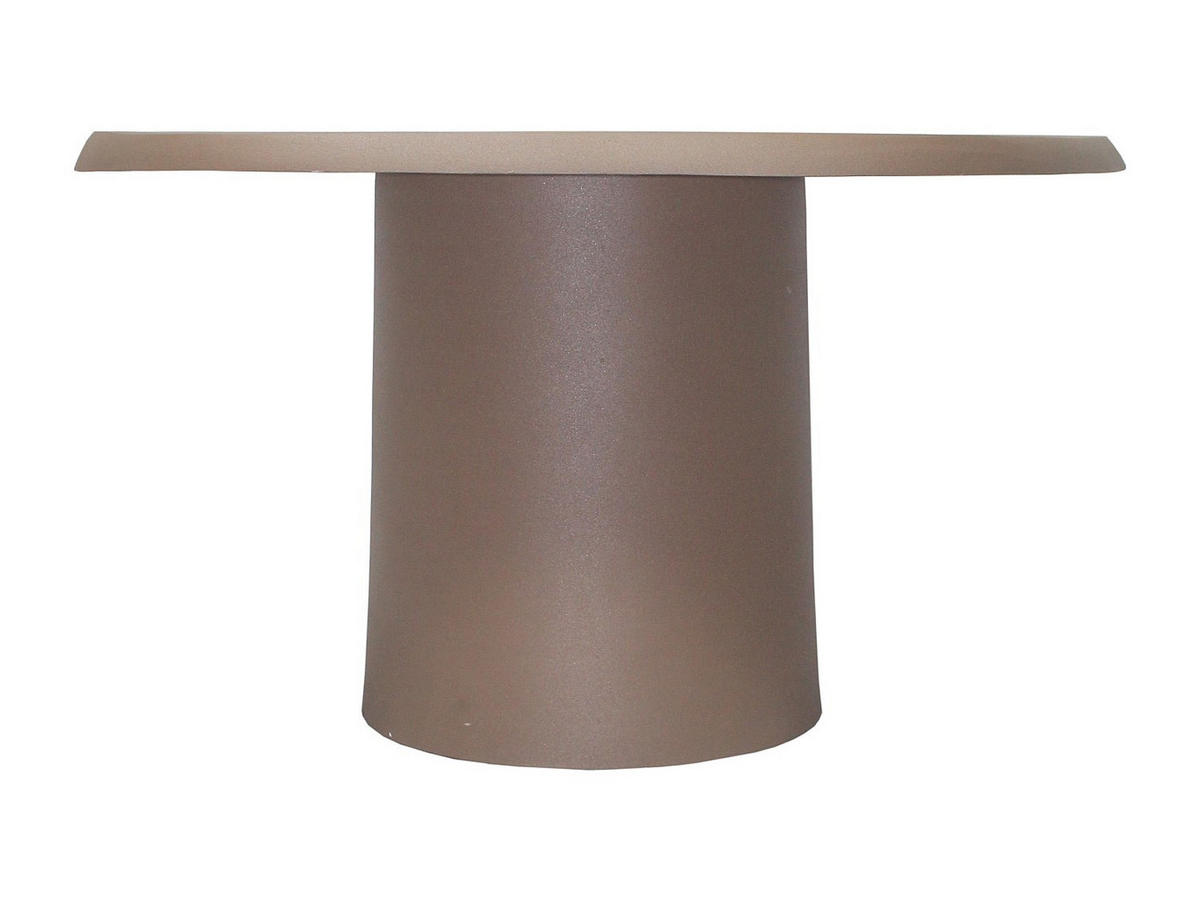 COUCHTISCH - Metall - Taupe - ZINARA - Braun, Metall (56/70/36cm) - Vente-Unique