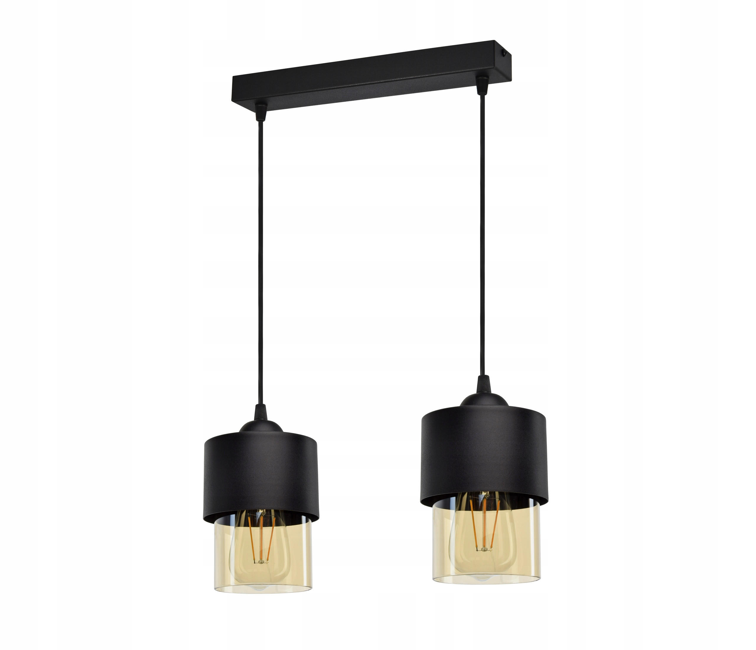 PENDELLEUCHTE Hege - Transparent/Schwarz, Glas/Metall (12/35/80cm) - kiki design