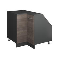 KOTNI KUHINJSKI ORMAR ZA KOSINE KROVA R-Line Plemenita Siva 75.6 cm s 1 vratima, korpus ormarića dubine 60 cm - siva/antracit, drvni materijal (75.6/83.8/60cm) - Vicco