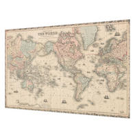 FOTOTAPETE 104x70 cm - Historische Karte - Beige, Textil (104/70cm) - Wallfluent