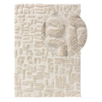 HOCHFLORTEPPICH Tibo Cream/Beige 160x230 cm - Creme, Textil (160/230cm) - benuta Pop