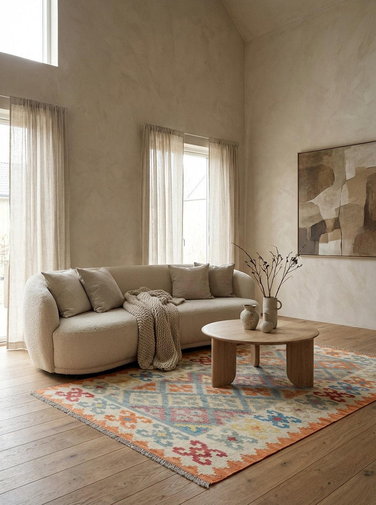 HANDWEBTEPPICH Kelim Gashgai Blau 174/121 cm Schurwolle - Blau, Textil (121/174cm) - Looma