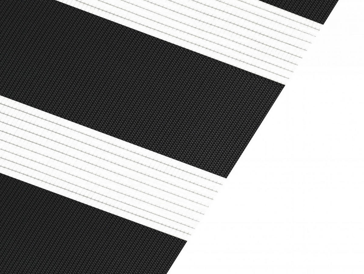 ROLLO Polyester Transluzent Schwarz 100x250 - Schwarz, Textil (100/250/1cm) - Purline