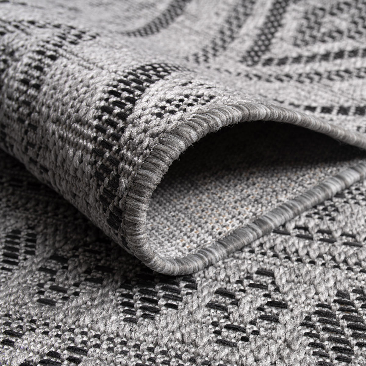 OUTDOORTEPPICH 240/340 cm Vermont 184 - Anthrazit, Textil (240/340cm) - Paco Home
