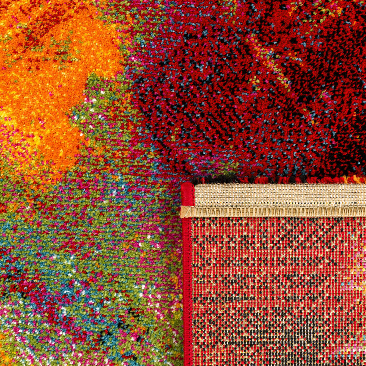 KURZFLORTEPPICH, abstrakt, aus Polypropylen, Florhöhe 12 mm, Mehrfarbig, 160 x 230 cm - Multicolor, Textil (160/230cm) - KADIMA DESIGN