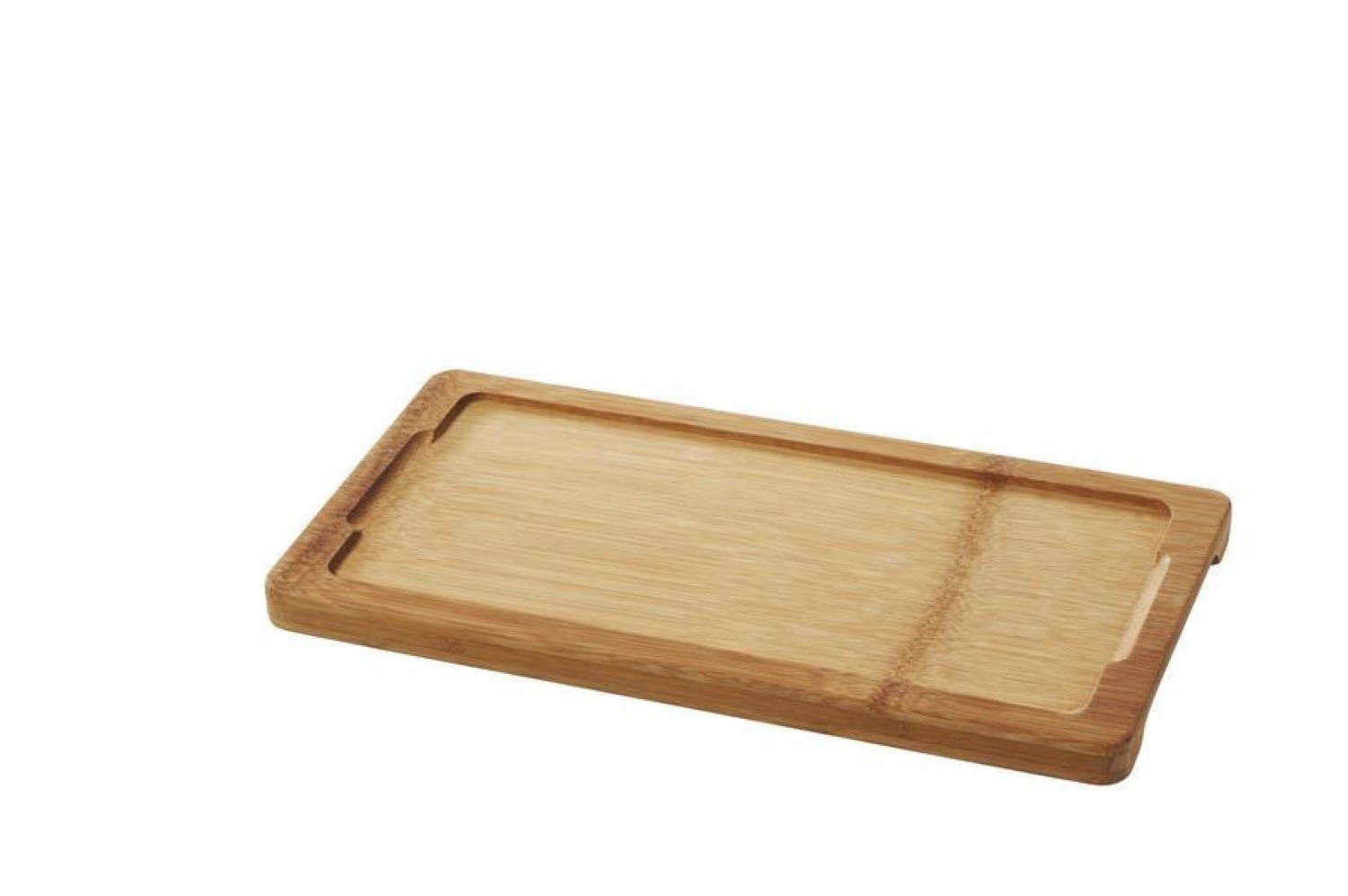 HOLZTABLETT 28,5 x 15 cm FÜR RECHTECKIGE TELLER 25 x12 cm Bambus - Braun, Keramik (15/1.7/28.5cm) - Revol Porcelaine France