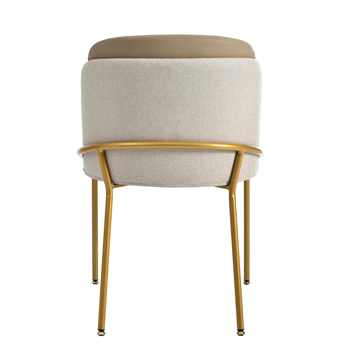 STUHL mit verstellbaren Füßen Holz Metall Beige - Beige, Metall (55/85/55.1cm) - Meubliv