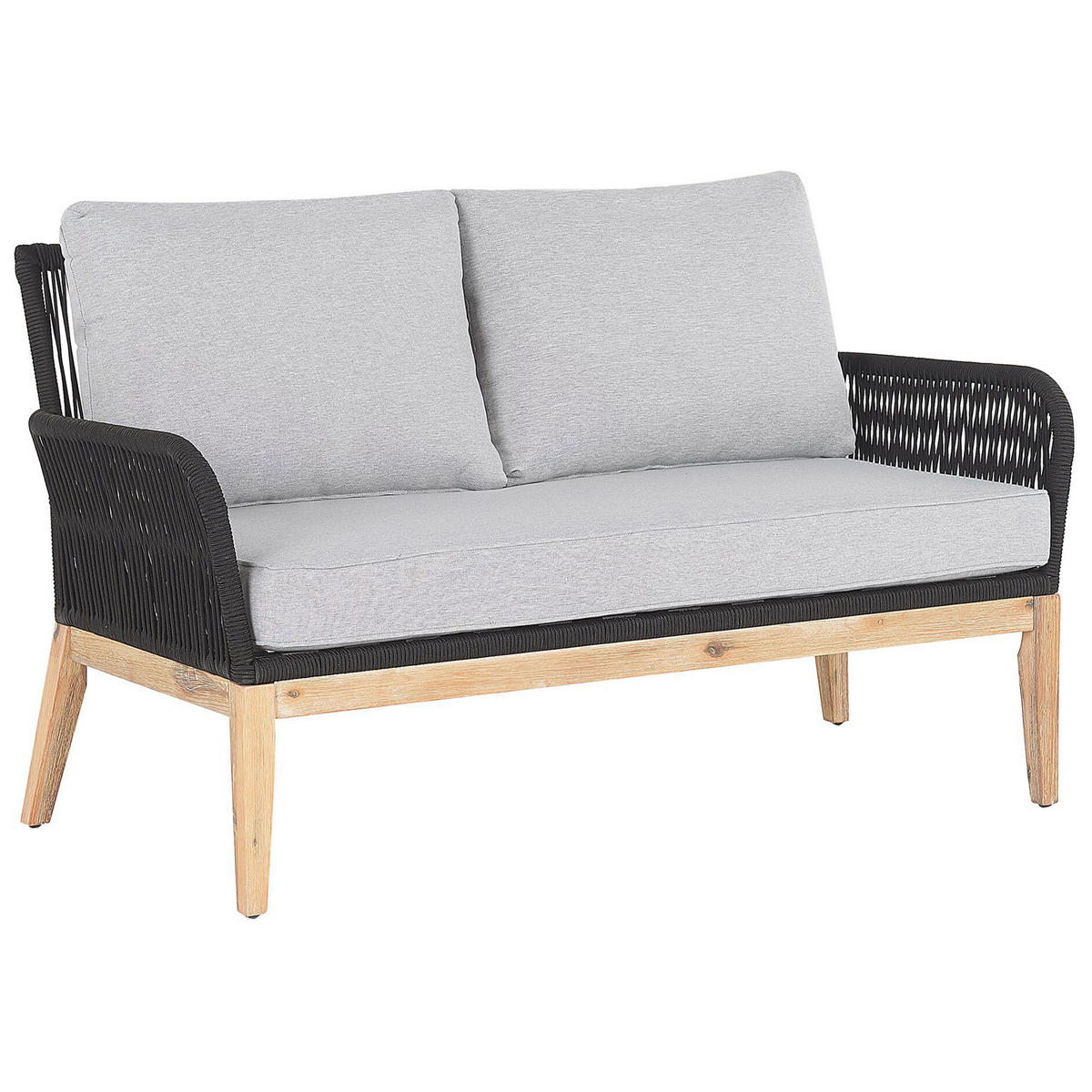 LOUNGE-SET 4-sitzer Akazienholz Grau Merano - Grau, Holz - Beliani
