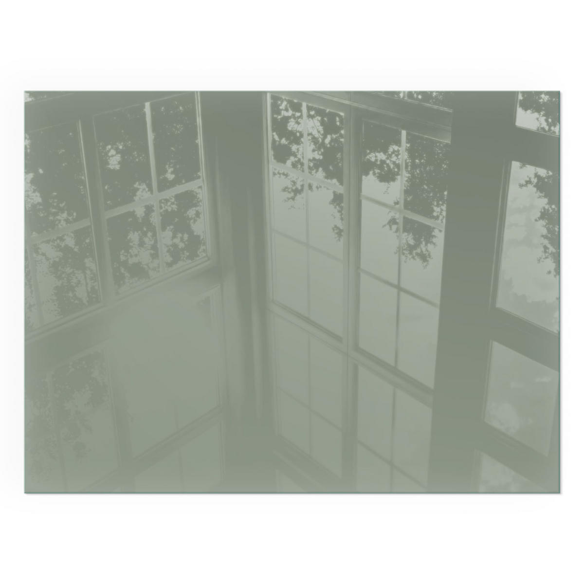 GLASPLATTE für Kamin 80x60 cm - Grün, Glas (80/60/0.4cm) - TULUP