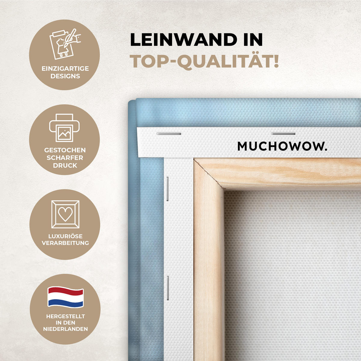 LEINWANDBILD Pferde - Winter - Tiere - Natur - Schnee Wandbilder 80x60 cm - Anthrazit, Textil (80/60cm) - MuchoWow