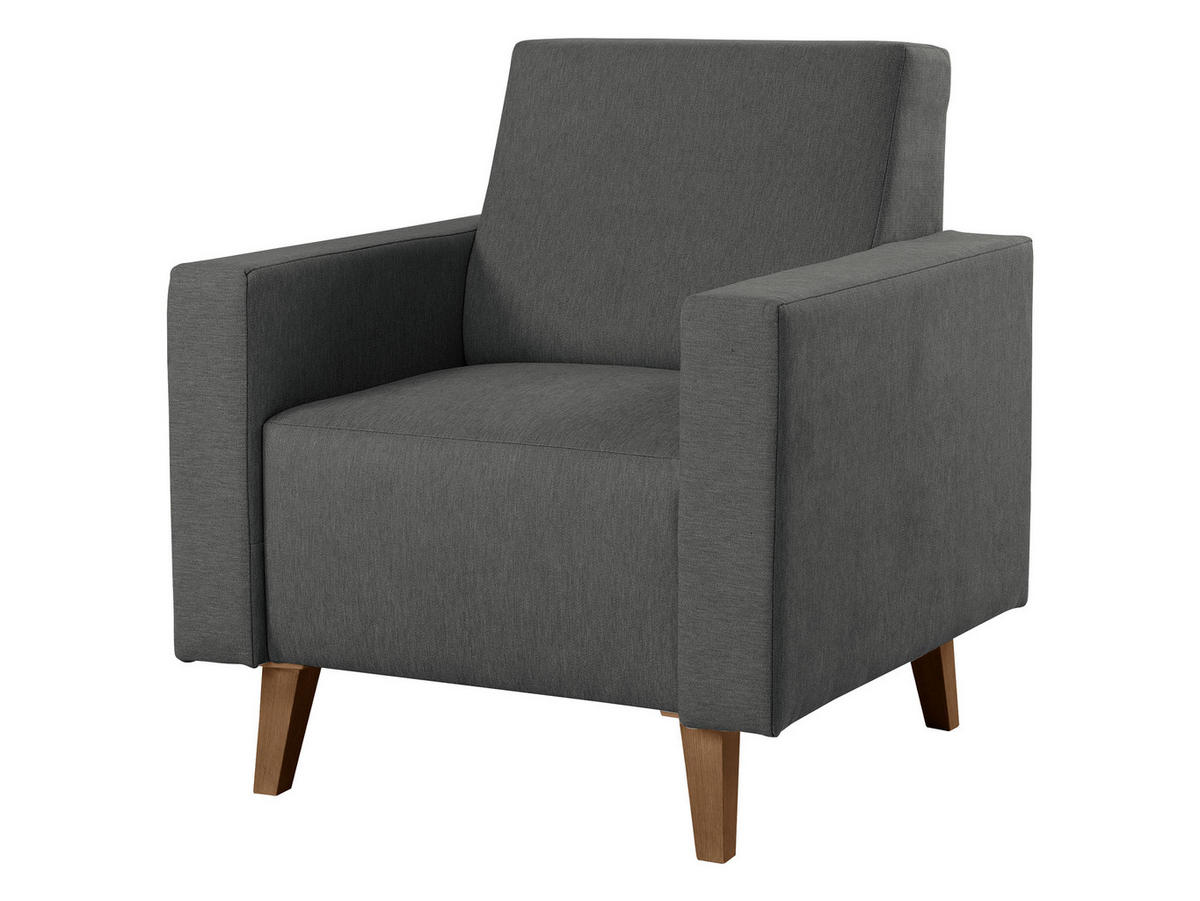 SESSEL Oviedo - Grau, Holz/Kunststoff (75/80/75cm) - MIRJAN24