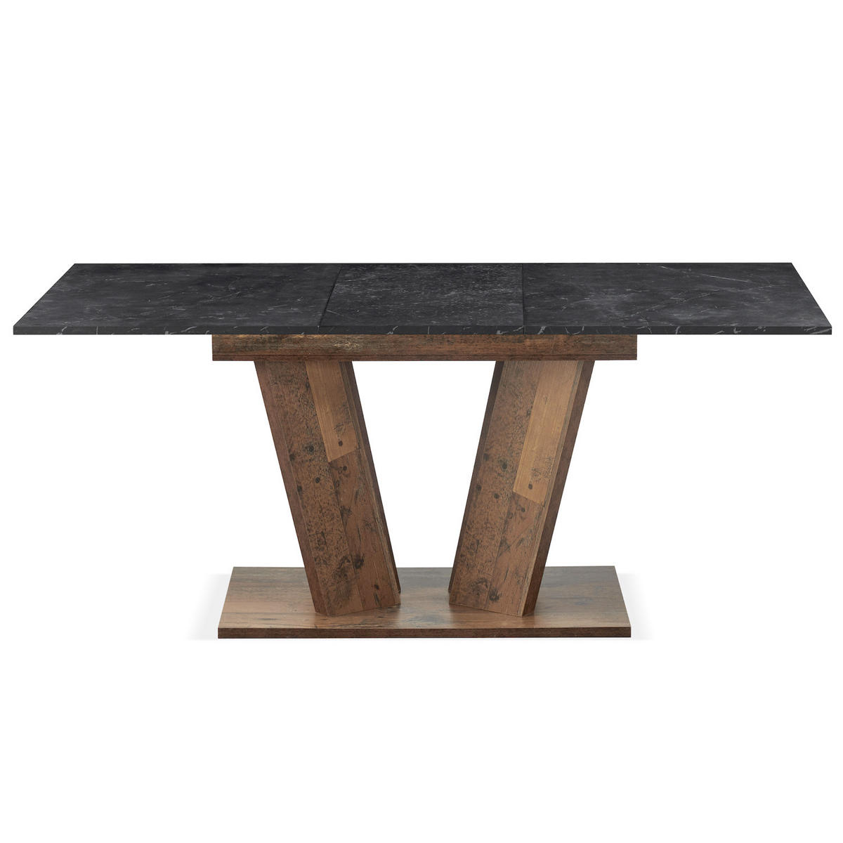 ESSTISCH WILLEM 120-160/80/76 cm - Anthrazit/Sonoma Eiche, Holzwerkstoff (80/120/76cm) - B&D Home