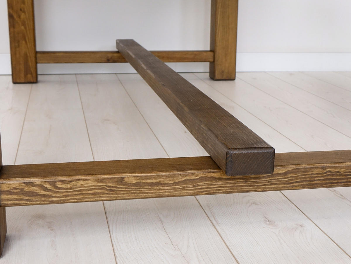 ESSTISCH aus Massivholz 180 cm Rustyk 3 - Dunkelbraun, Holz (180/90/78cm) - Seart