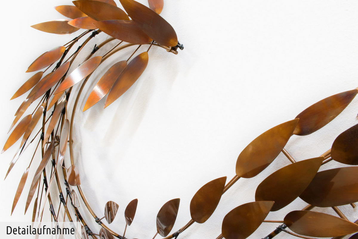 WANDDEKO Kupfer 130/63 cm - Kupferfarben, Metall (5.05/63/8cm) - KUNSTLOFT