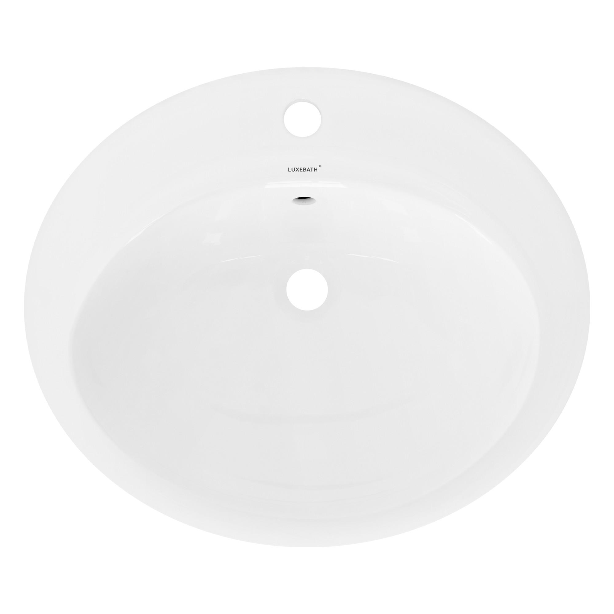 WASCHBECKEN - Weiß, Keramik (48.5/19.5/57cm) - ML-DESIGN