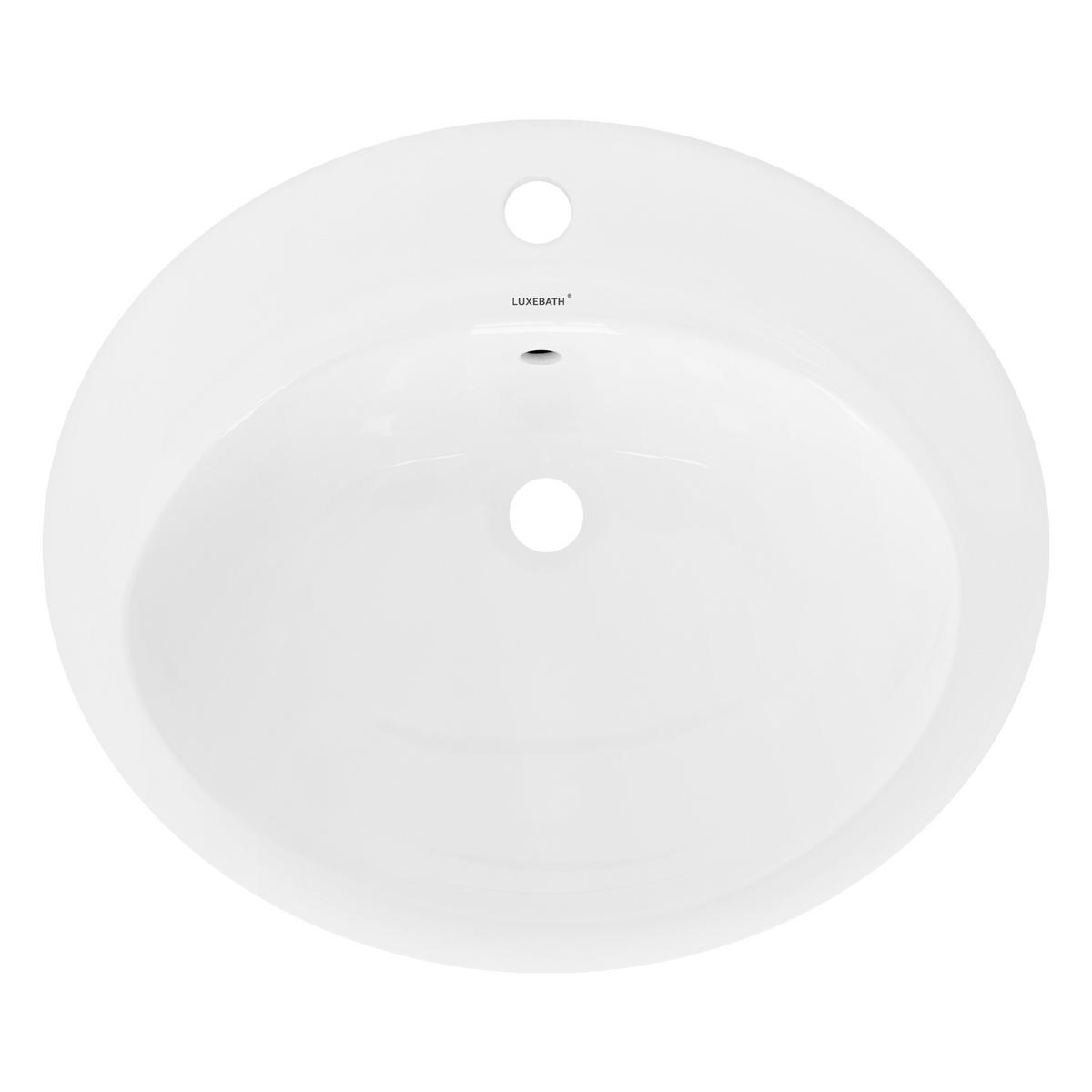 WASCHBECKEN - Weiß, Keramik (48.5/19.5/57cm) - ML-DESIGN