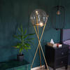 DREIBEIN-STEHLAMPE Sphere Gold/Klar - Goldfarben, Glas (40/40/160cm) - s.luce