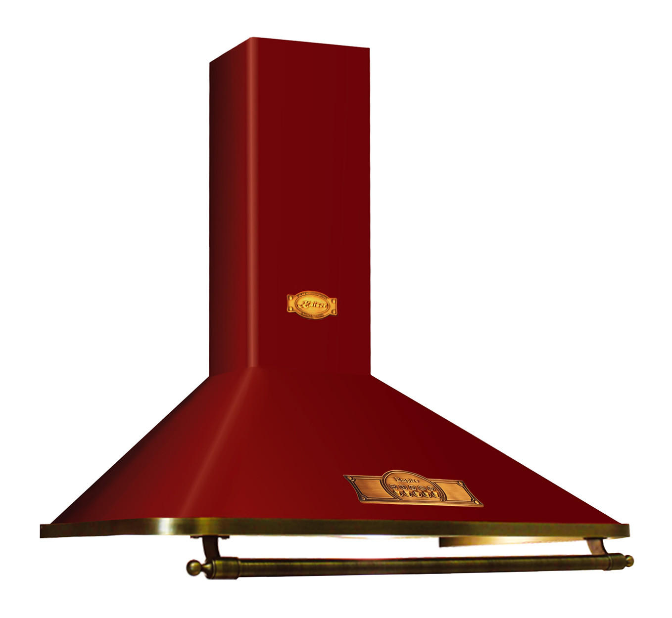 WANDHAUBE A 9315 RotEm Eco Bordeaux 90cm - Bordeaux, Metall (90/86.5/48cm) - Kaiser Küchengeräte