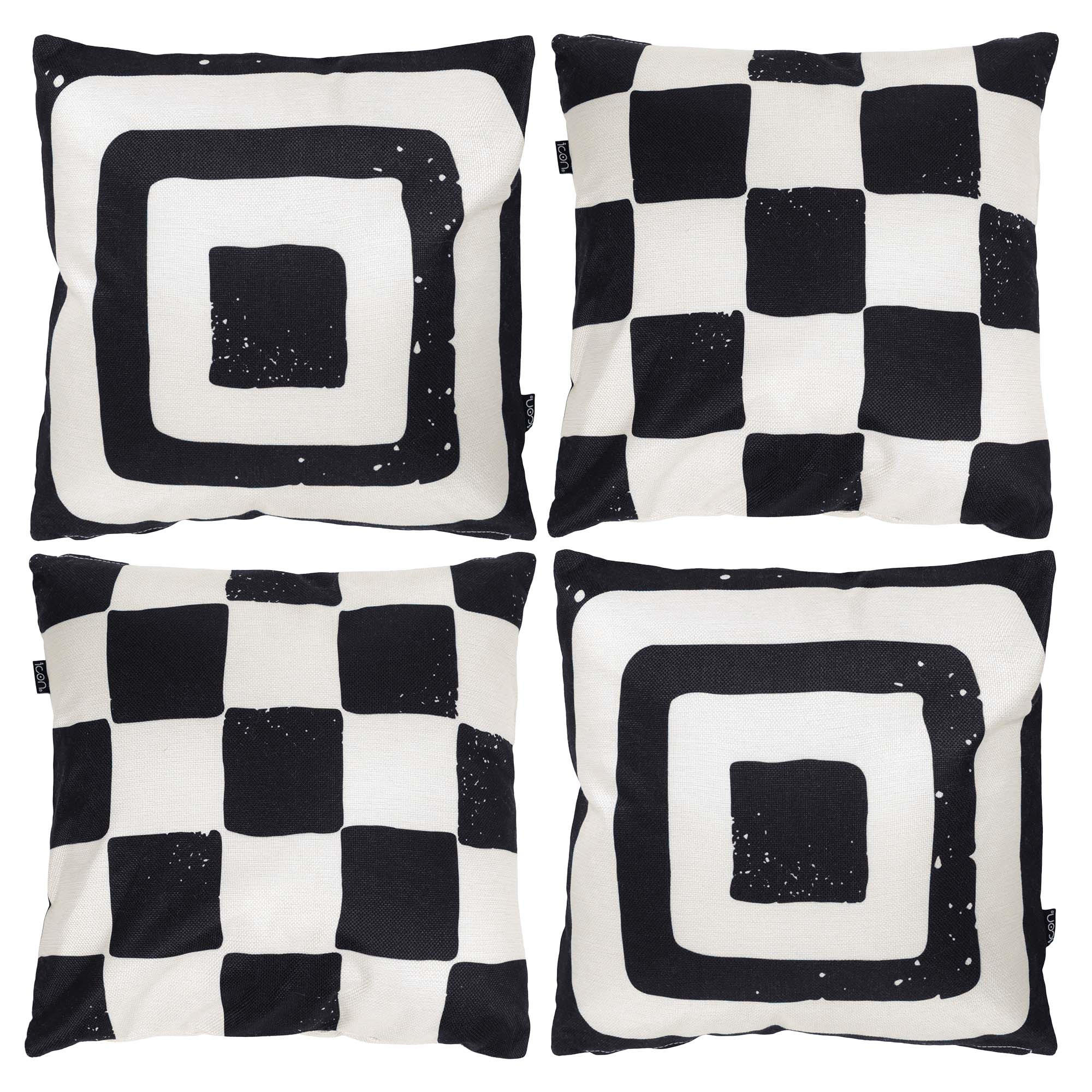 icon Outdoorkissen Schwarz 43x43 cm