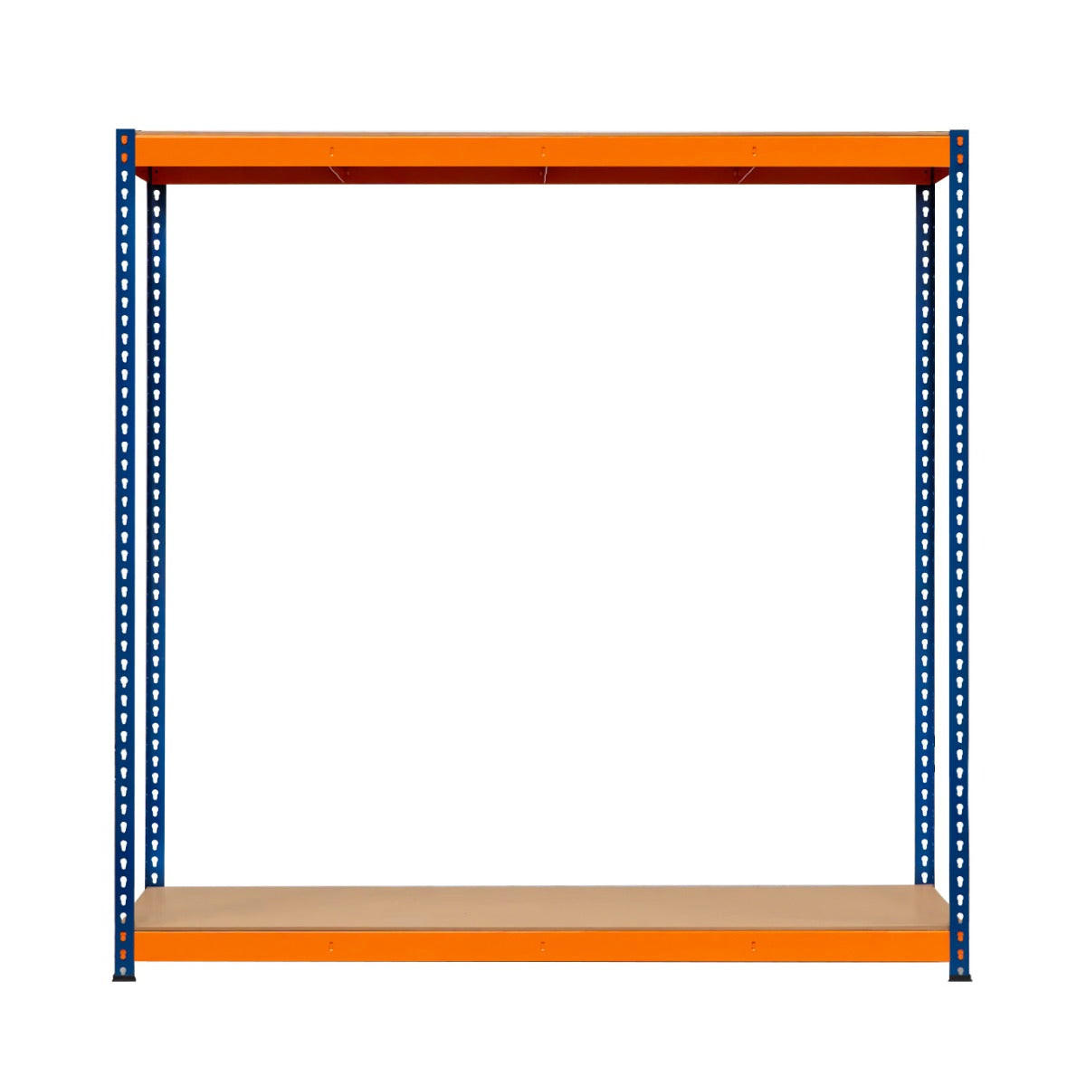 LAGERREGAL 2 Böden - 180cm x 180cm x 60cm - Blau, Metall (180/180/60cm)