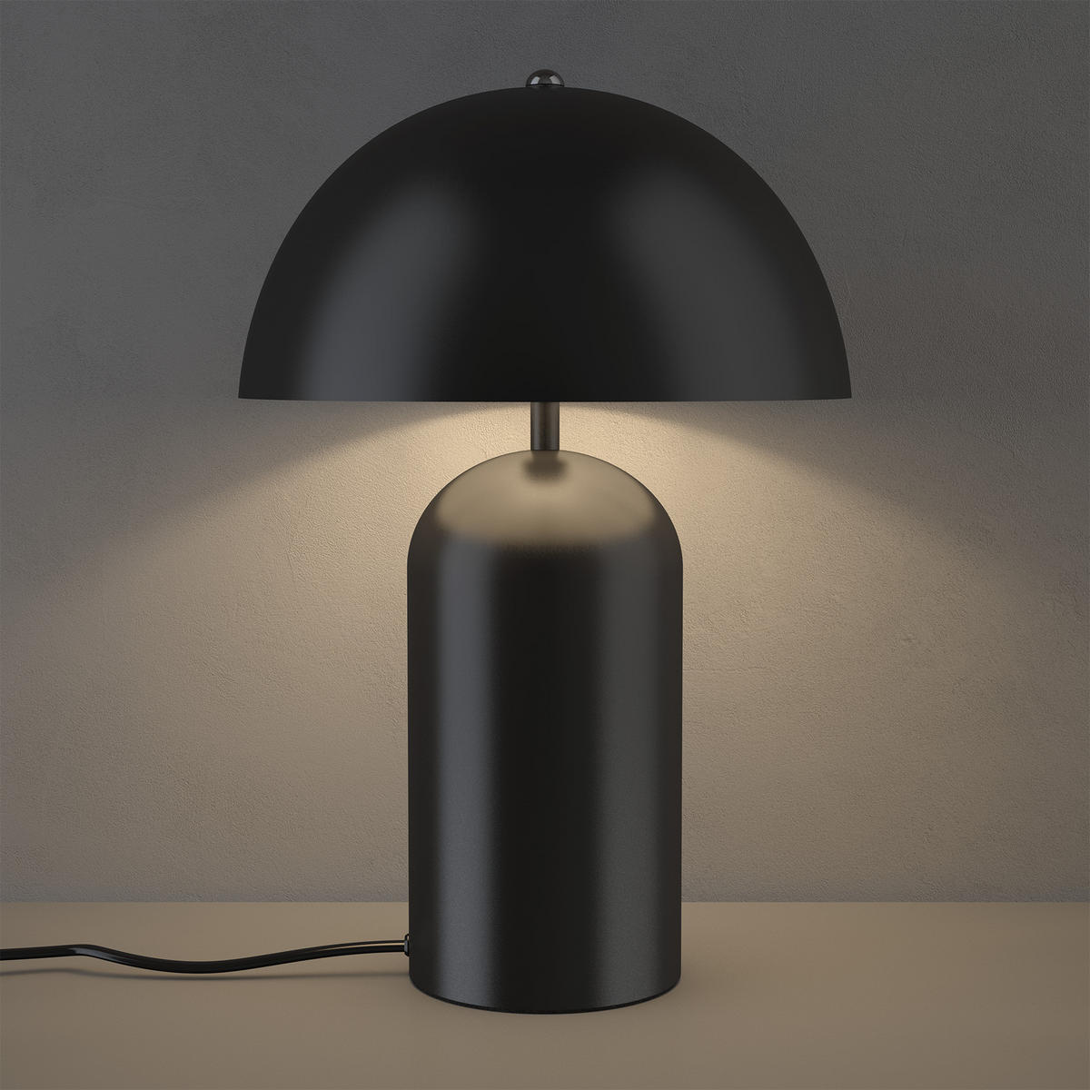 RETRO-TISCHLAMPE Altea,25 x 37 cm,schwarz - Schwarz, Metall (25/25/37cm) - tectake