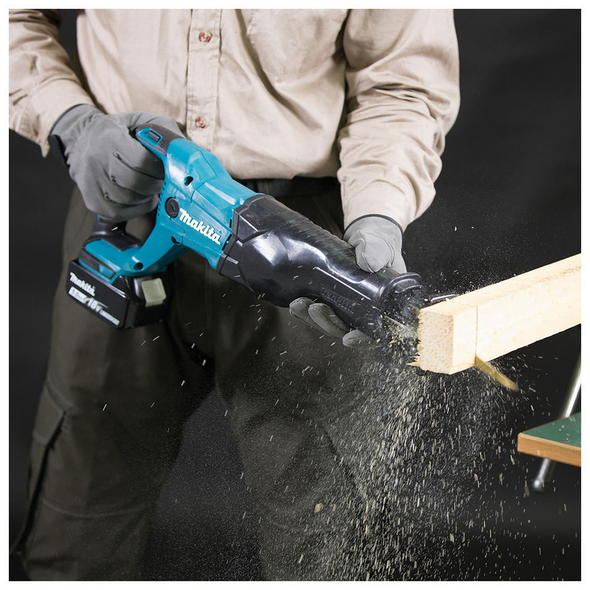 AKKU-RECIPROSÄGE 18V Solo - Multicolor, Kunststoff (555/200/90cm) - Makita