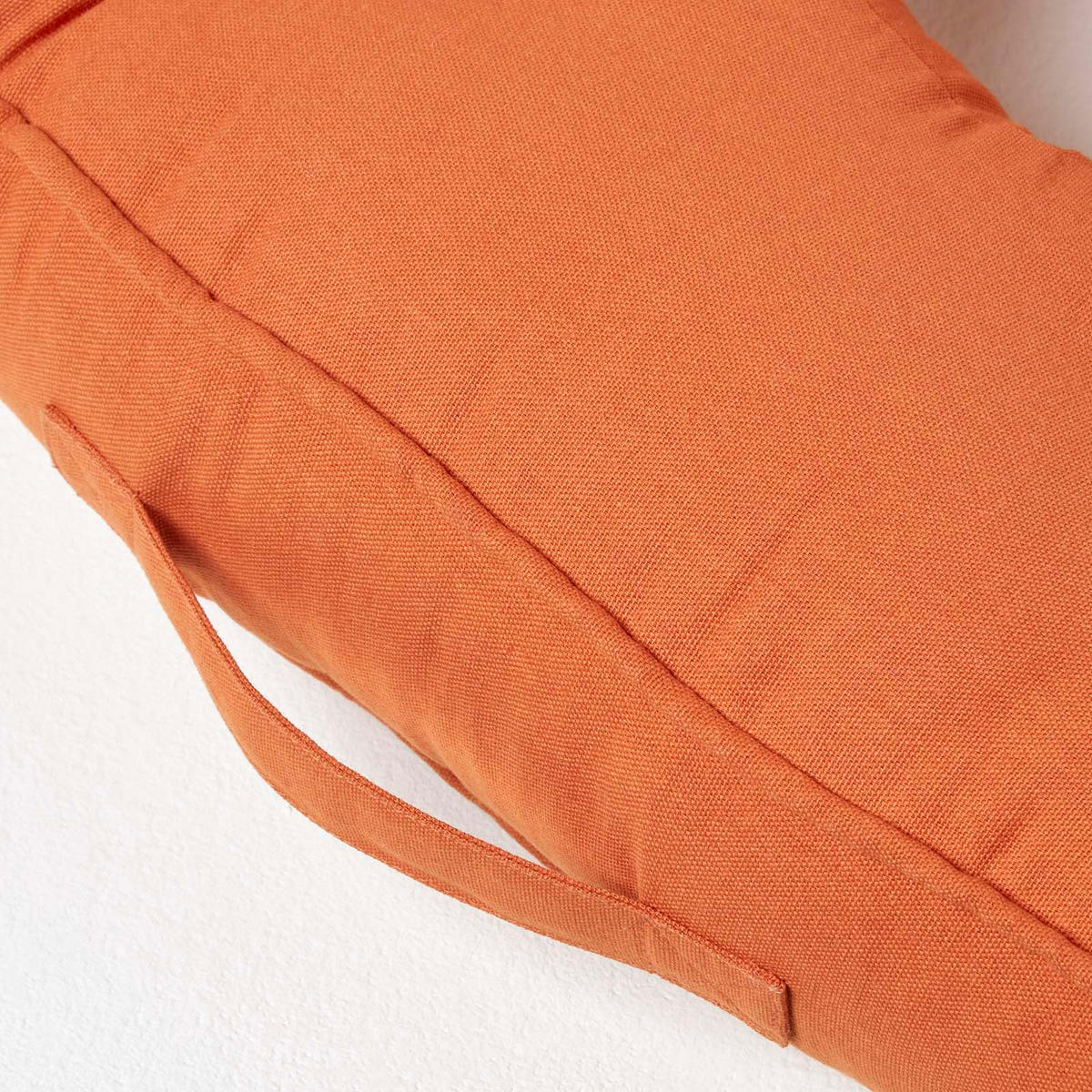 SITZKISSEN mit Aussparung terracotta 50/50/10 cm – Entlastungskissen, Baumwolle - Orange, Textil (50/50/10cm) - Homescapes