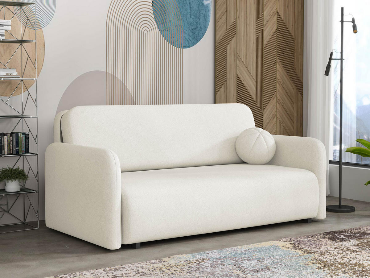 SCHLAFSOFA Viva Sun IV - Creme/Schwarz, Holz/Textil (170/85/103cm) - MIRJAN24