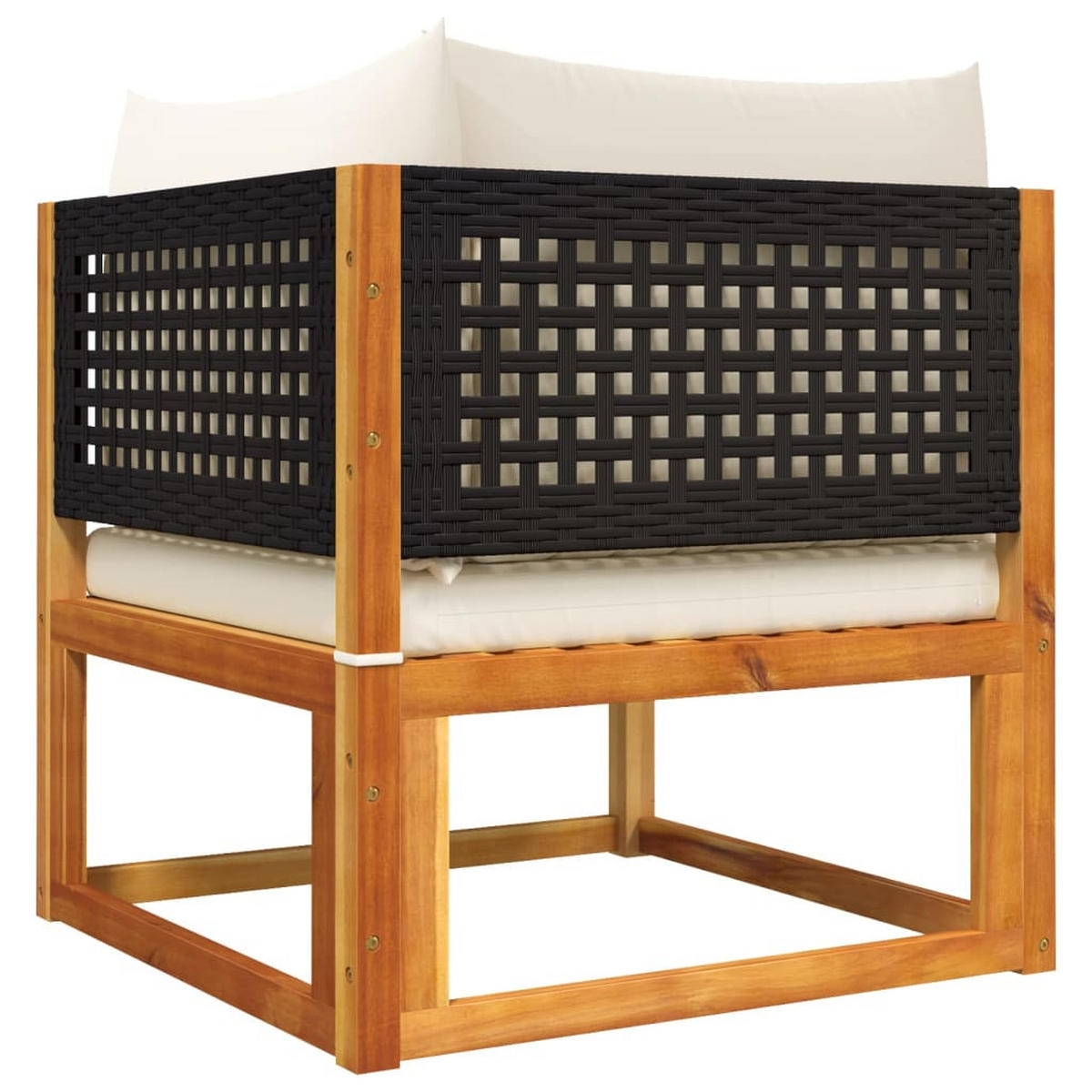 GARTENSOFA KYLOU 65/65/65 cm （2-SITZER） - Braun, Holz (65/65/65cm) - ZMH