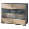 KOMMODE Bari Eiche sägerau - Eiche San Remo, Holzwerkstoff (92.5/75.5/35cm) - Vladon