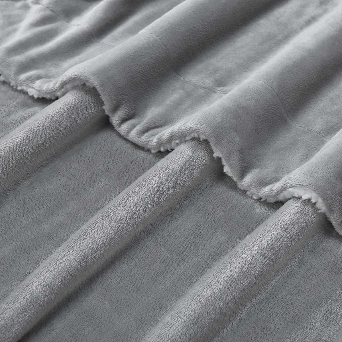 FLEECEDECKE Kuscheldecke 150x200 cm hellgrau - Hellgrau, Textil (150/200cm) - Juskys