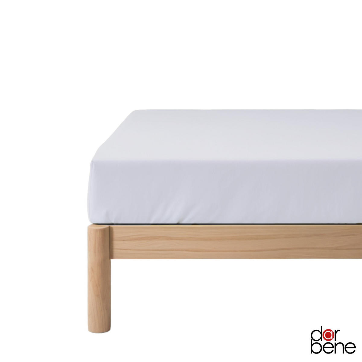 SPANNBETTLAKEN ESSENTIAL Jersey Baumwolle - Weiß, Naturmaterialien (180/200cm) - DarBene