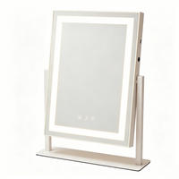 SCHMINKSPIEGEL Nythris 35/10/46.5 cm - Weiß, Glas (10/46.5/35cm) - ZMH