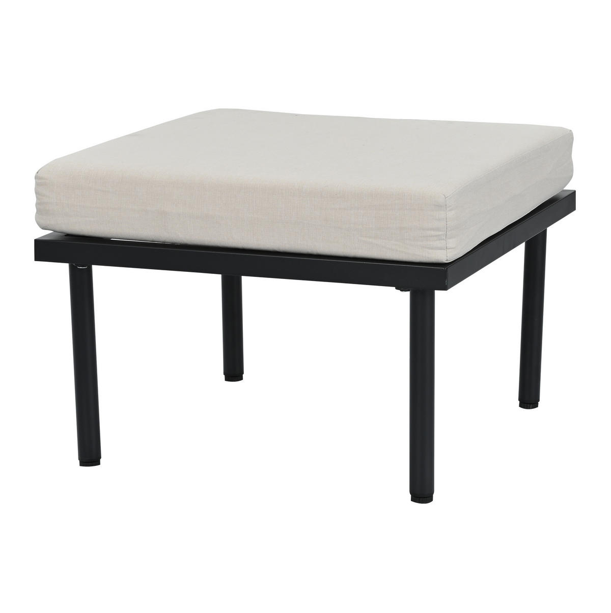 GARTENSET 231x174x66cm beige aus Stahl und Olefin, verstellbar - Beige, Metall - Modfu