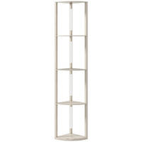 STEHLAMPE mit 4 Ablagen E27 Sockel, 24 W - Eichefarben, Holzwerkstoff (41/29.5/163.5cm) - HOMCOM