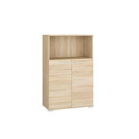 AKTENSCHRANK Optimal Sonoma Eiche hell 79 / 41 / 124cm - Braun/Sonoma Eiche, Holz/Holzwerkstoff (79/124/41cm) - Feldmann-Wohnen