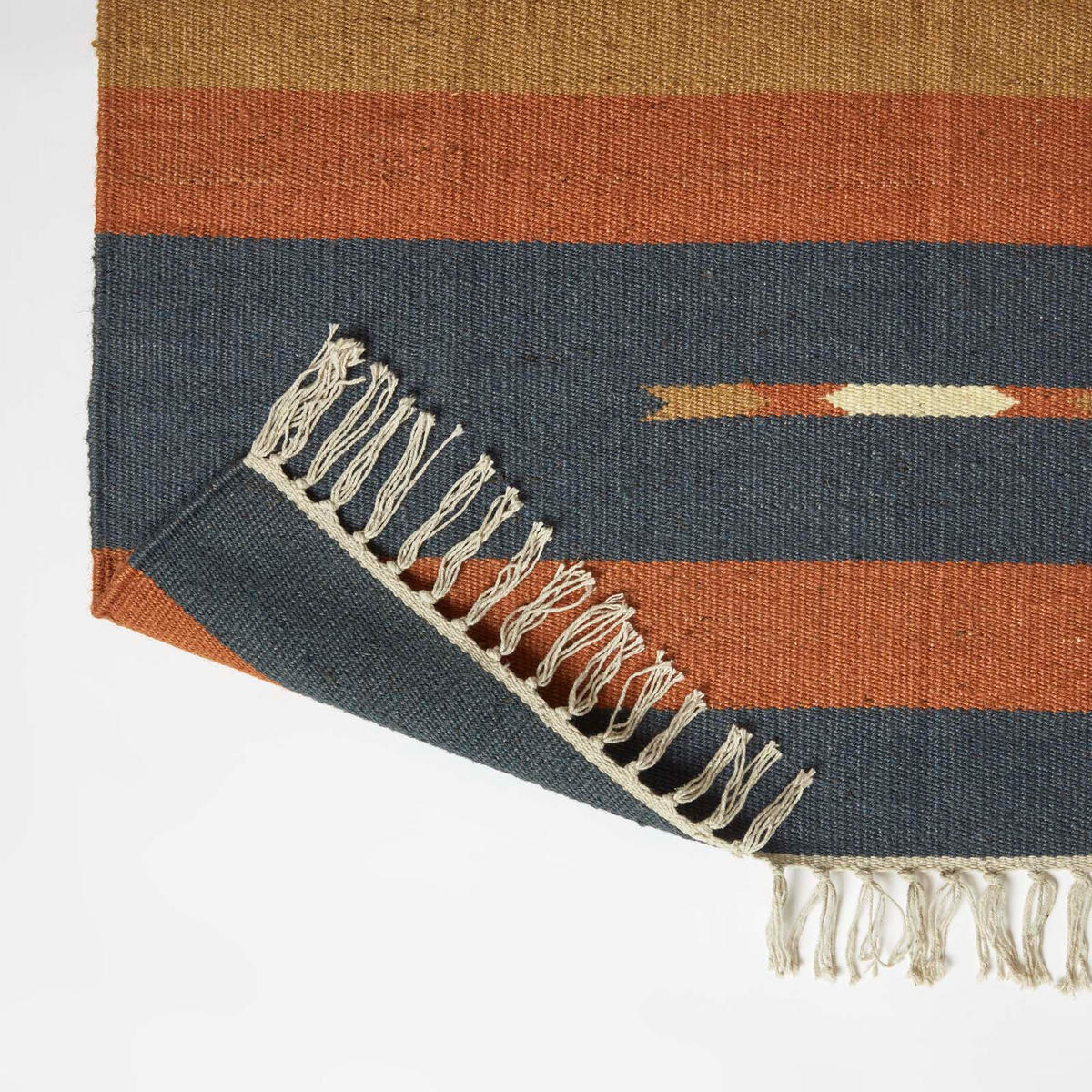 KELIM-TEPPICH Lundi Blue handgewebt 160/230 cm - Multicolor, Textil (160/230cm) - Homescapes