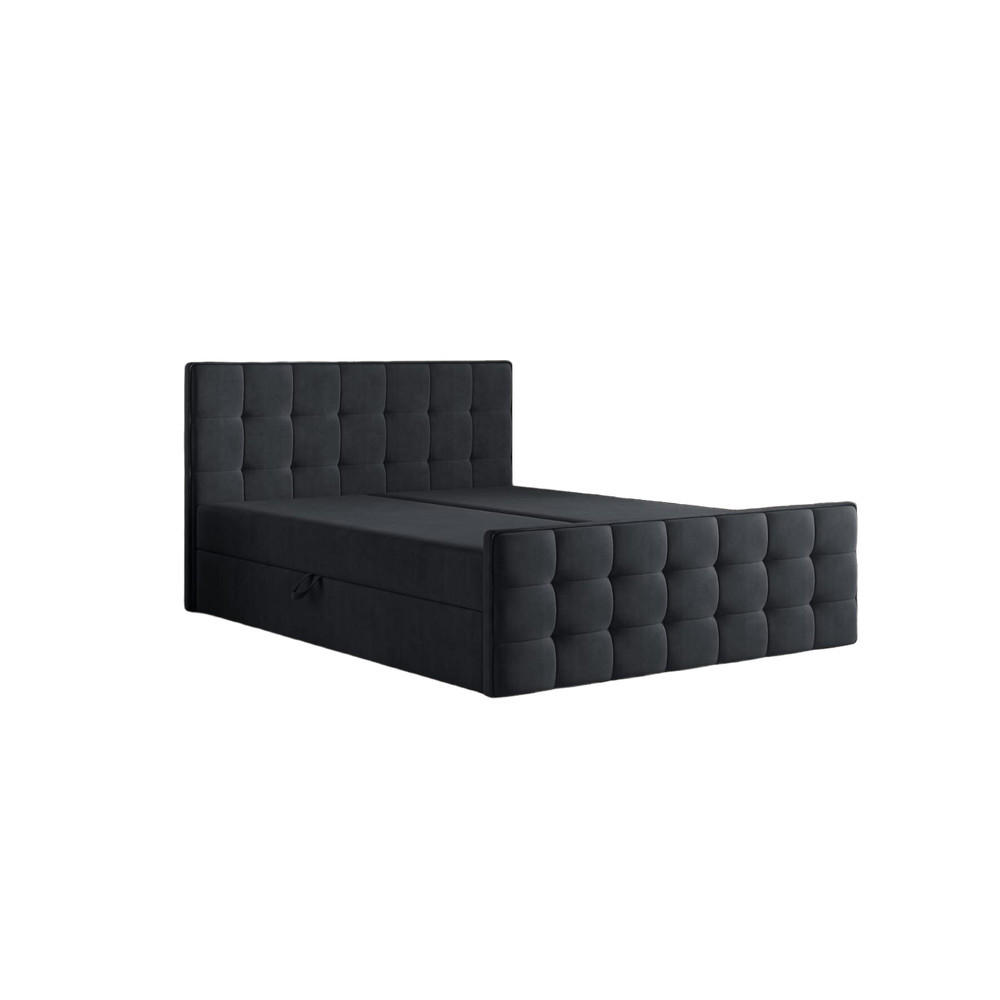 BOXBETT Coriano Schwarz 120x200 cm - Schwarz, Textil (120/200cm) - B&B Home