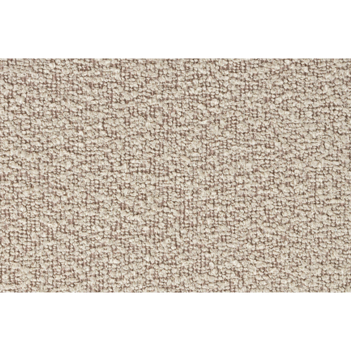 SITZHOCKER Noxx Pouf/ Organisch Geformt Bouclé Beige - Beige, Kunststoff (120/41/46cm) - Housecraft Living