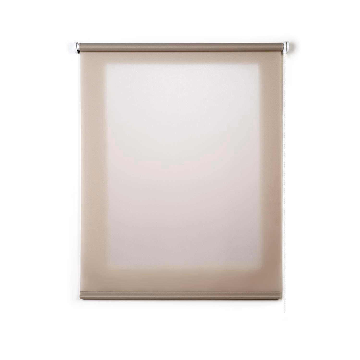ROLLO 120 cm x 250 cm, Steingrau - Graubraun, Kunststoff (120/250cm) - STORESDECO