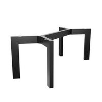 TISCHBEIN Barax Extreme Schwarz Metall 200/80/72 cm - Schwarz, Metall (80/72/200cm) - Metalo Pro